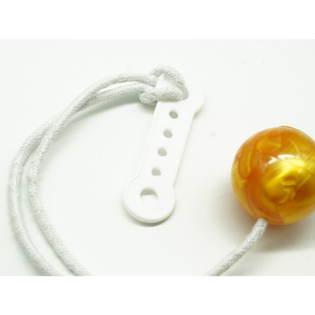 Jucarie interactiva cu bile, Cyrax, Clackers ball, antistres, Galben, 40 mm