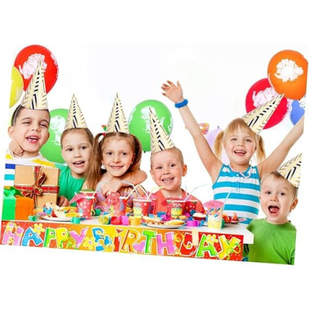 Set 6 Coifuri, Cyrax, Petrecere Copii, din Carton, 20 x 13.5 cm, Model 7 Valuri, Auriu