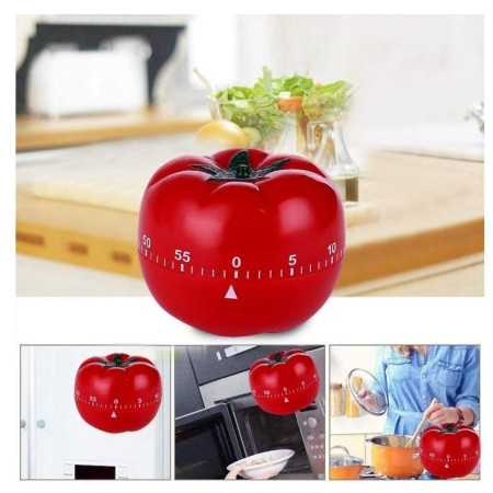 Cronometru mecanic de bucatarie Cyrax, forma de rosie, 60 de minute, 6.3 x 4.5 cm, material ABS, rosu