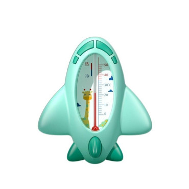 Termometru pentru Baie, Cyrax, Plutitor, Rezistent la apa, Multifunctional, Model Avion, 11x10x4 cm, Verde