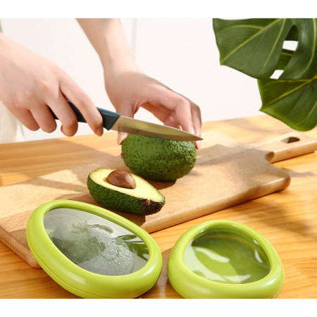 Set 4 Recipiente pentru Pastrarea Proaspata a Legumelor, Cyrax, Cutii Portabile Sigilate Anti-oxidare, 4 Forme Diferite pentru Legume sau Fructe, Culori diferite