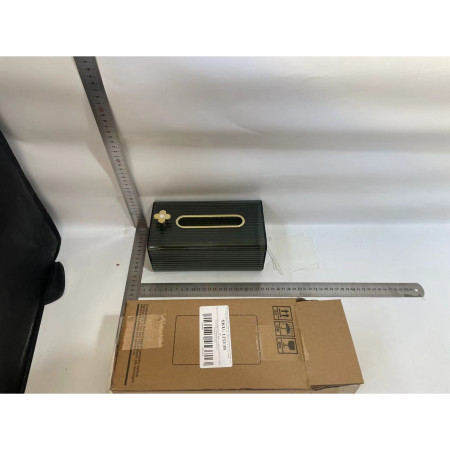 Cutie suport servetele eleganta Cyrax, cu montare pe perete sau dulap, material plastic dur, 21.3 x 8.7 x 12 cm, verde