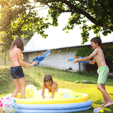 Pistol cu Apa pentru Copii, Rezervor, Pentru Piscina/Plaja, Cyrax, 6ani+, Albastru, 1500ML