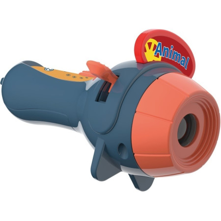 Set Jucarie Educativa, Cyrax, Proiector Tip Lanterna Pentru Copii, 6 Teme, 48 de Imagini, Cutie Depozitare, +3 ani, Albastru