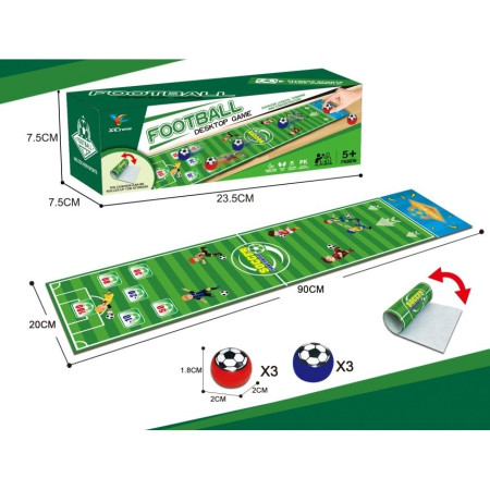 Joc Interactiv, Cyrax, Covor de Fotbal 90 x 20 cm, 1-4 Jucatori, +5 Ani, 6 Mingi Incluse, Verde