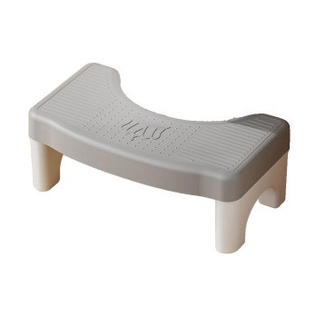 Scaunel WC, Cyrax, Tratament Impotriva Hemoroizilor si Constipatiei, Scaun Inaltator WC Copii, Suport Picioare WC, Taburet Inaltator Pozitia Corecta Ghemuit Pe WC, Plastic Rezistent, 17x22x38 cm, Gri