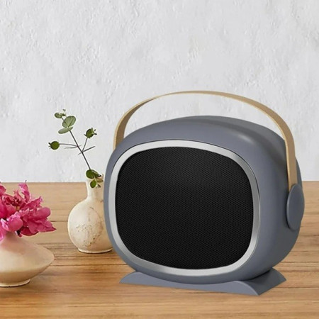 Aeroterma cu Incalzire Ceramica PTC,  din ABS, Oprire Automata, Protectie Supraincalzire, 700/1200W, 220V, 21 x 16 x 11 cm, Gri