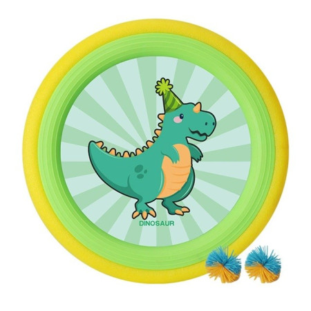 Cyrax Set Interactiv Frisbee, Fippy, pentru Copii, 2 Palete Elastice, Diametru 30 cm, 4 Mingi, + 3 Ani, Design Animat, Multicolor