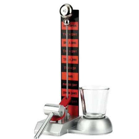 Joc de baut Hammershot cu Pahar Shot Cyrax, 22 cm, Material Sticla, Plastic, Fier, Multicolor