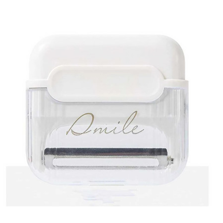 Decojitor/Curatator manual de legume si fructe, Cyrax, portabil, cu magnet, doua lame, Inox, Alb, 6.7x6x1.6 cm