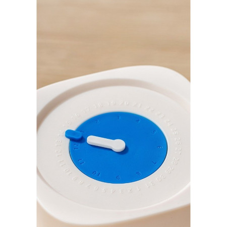 Borcan din Sticla de Inalta Calitate, Cyrax, Capac Ermetic, Uz Casnic, Depozitarea Condimentelor sau a Alimentelor Umede si Uscate, 1000 mL, 10x10x15.5 cm, Alb