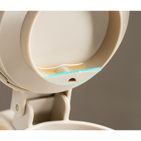 Dispenser pentru Ulei, Cyrax, Deschidere si Inchidere Automata a Rezervorul, cu Inductie Gravitationala, 550 ml, 12x7.6x20.5 cm, Alb