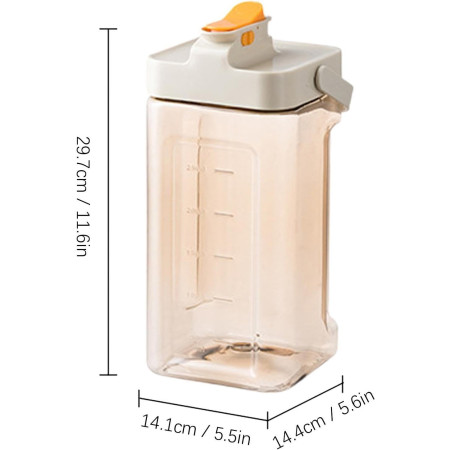 Dozator portabil pentru bauturi Cyrax, 3.5 litri, capac etans, duza deschidere/inchidere, recipent din plastic, gradat, filtru, maner, 29.7 x 14.1 x 14.4 cm, pentru diverse bauturi, alb