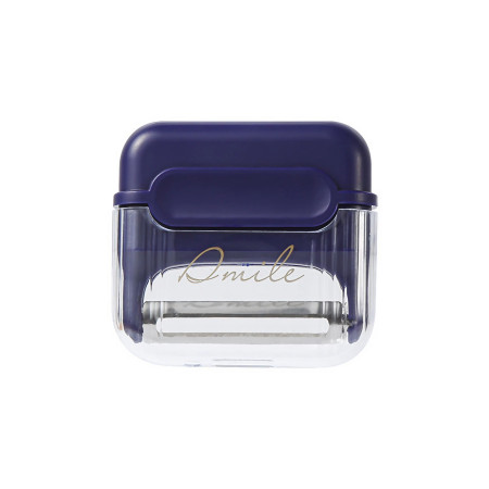 Decojitor/Curatator manual de legume si fructe, Cyrax, portabil, cu magnet, doua lame, Inox, Mov, 6.7x6x1.6 cm