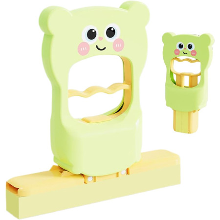 Mini Mop,  de Mana, Pliabil, Model Ursulet, din Plastic, 9 x 15 x 15 cm, Verde