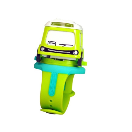 Jucarie pentru copii, Cyrax, autobuz-ceas, Verde