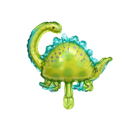 Set 5 Baloane Folie Metalizata, Cyrax, Figurine Dinozauri, 30 cm, Ambalaj Individual, Pai inclus, Umflare cu Aer sau Heliu, Multicolor