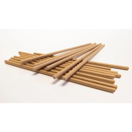 Set 100 Paie, Cyrax, din Hartie, 20 cm, Model Uni, Kraft