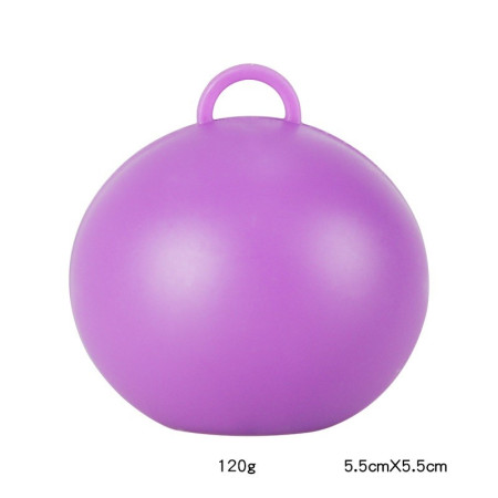 Greutate pentru Baloane, Cyrax, Accesoriu Party, 5.5x5.5 cm, 120 g, Mov