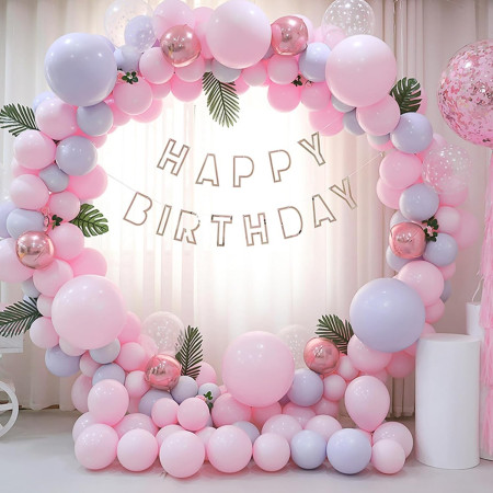 Set 10 Baloane din Latex, Cyrax, Model Party, 13 cm, 1 g, Roz