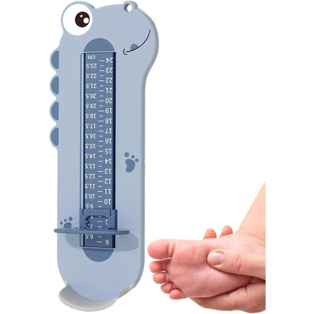 Dispozitiv de Masurat Talpa Piciorului pentru Bebelusi, Cyrax, 9-24, Model Dinozaur, Albastru