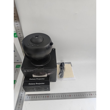 Lampa Tip Proiector Galaxie,  pentru Dormitor, Tematica Cer Instelat, Model Glob, HD, Rotire 360 de Grade, 13 Imagini, Incarcare USB, 5 W, 11.2x10.8x10.9 cm, Negru
