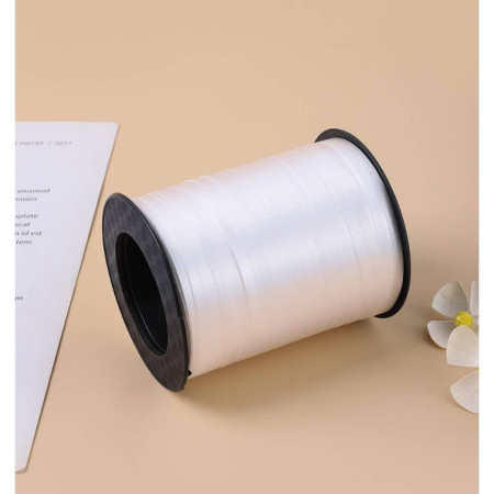 Panglica pentru Baloane, Cyrax, Rola de 200 de Metri, din Rafie, Alba