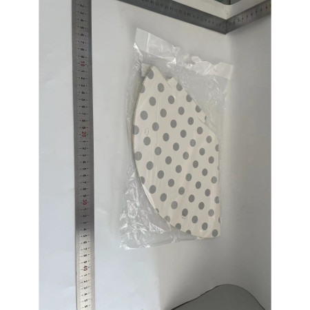 Set 6 Coifuri Metalizate, Cyrax, pentru Petrecere, Tematica Aniversare, Model Buline, 20 cm, Argintiu