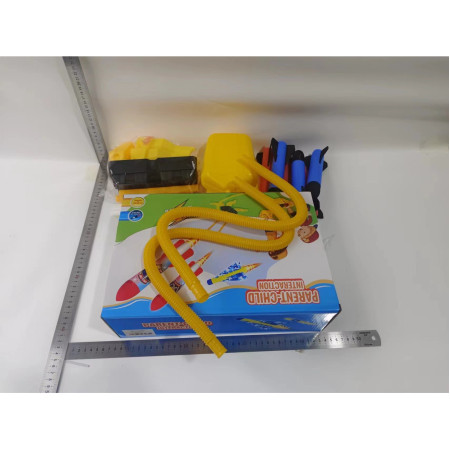 Cyrax Jucarie pentru copii, lansator rachete cu piciorul, doua lansatoare, 6 rachete, fara lumina