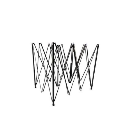Cadru Metalic pentru Cort Pavilion,  Pliabil de tip Pavilion, Fara Prelata/Unelte, Deschidere Tip Armonica, 4.3 x 2.9 x 2.7 m, Negru