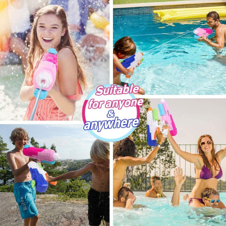 Pistol cu Apa pentru Copii, Rezervor, Pentru Piscina/Plaja, Cyrax, 6ani+, Roz, 1250ML