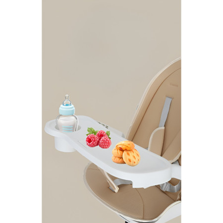 Carucior Sport Cyrax 3in1, 6-36 Luni, Reversibil, Pliabil, Tavita pentru Masa, Pozitie de Somn, Centura de Siguranta, Roti 360, Suport Pahar, Copertina pentru Soare, 33x66x85cm, Alb Model Pisica