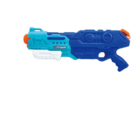 Pistol cu Apa pentru Copii, Rezervor de 1500 ml, Maner de transport, Pentru Piscina/Plaja, Cyrax, 3 ani+, Bleumarin, Lungime 44 cm