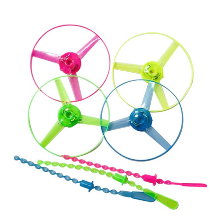 Jucarie Disc Zburator, Cyrax, cu Lumini, Manual, din ABS, +14 Ani, Albastru