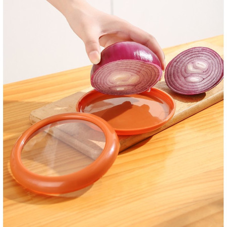 Set 4 Recipiente pentru Pastrarea Proaspata a Legumelor, Cyrax, Cutii Portabile Sigilate Anti-oxidare, 4 Forme Diferite pentru Legume sau Fructe, Culori diferite