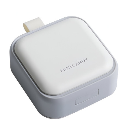 Cutie Depozitare Medicamente Mini,  4 Compartimente, Inchidere Etans, Portabila, Patrat, Gri, PP, 7.5x7.5x3 cm