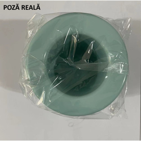 Tava de Gheata din Silicon cu Capac, Cyrax, Forma de Gheata pentru Racirea Bauturilor, in Forma de Frapiera, Silicon fara BPA, Cuburi de Gheata, 9x8.5x8 cm, Albastru