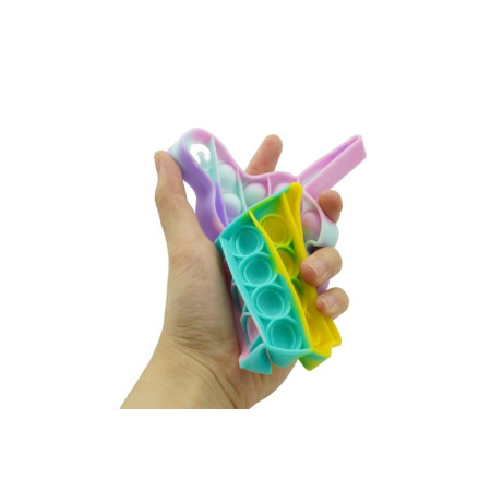 Cyrax Jucarie antistres din silicon, Pop it Now and Flip It, Unicorn, Multicolor, Model 3