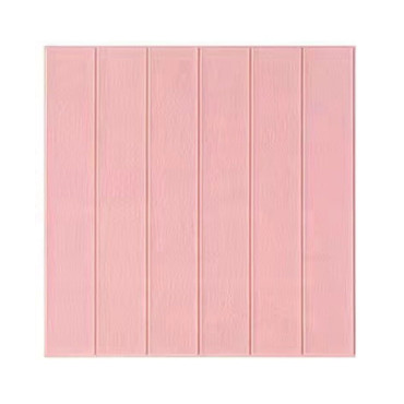 Set 10 Placi Tapet 3D,  70 x 70 cm, Grosime 3 mm, din Rasina, Tip Placi de Lemn, Suprafata Acoperita 4.9 mp, Roz Pudrat