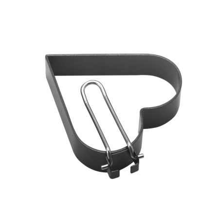 Set 4 forme pentru ou Cyrax, din otel, strat antiaderent, diametru 7.5 cm, cu maner din ABS, negru