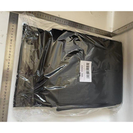 Cutie de Depozitare pentru Pantofi,  53x42x33 cm, cu Capac Transparent si Fermoar, din Panza Oxford, Pliabila, Negru