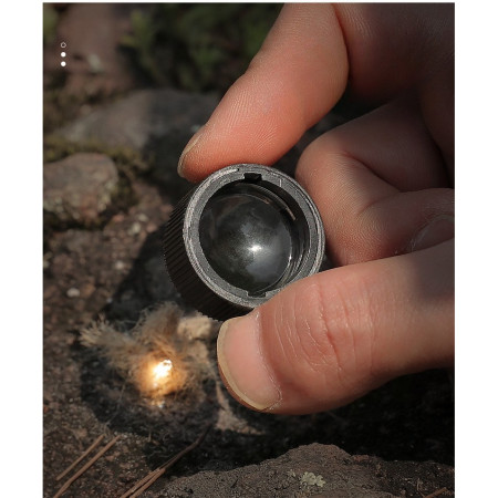 Kit supravieturie  Fluier multifunctional 7 in 1, pentru drumetii, hiking, lupa, fluier, termometru, depozitare pastile, busola, din material ABS, cu snur,  9,7 x 2,8 cm, verde