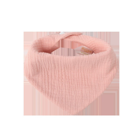 Baveta Triunghiulara, Cyrax, din Bumbac, pentru Copii 0-12 Luni, 33x32 cm, Rezistenta la Apa, Roz