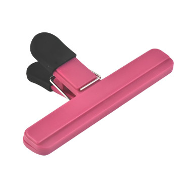 Cleste Multifunctional pentru Sigilarea Pungilor, Cyrax, din Plastic, Mentine Alimentele Proaspete, 15x7.5 cm, Roz