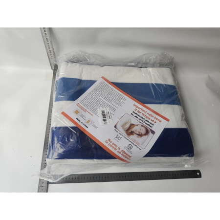 Patura electrica 180 x 150 cm,  130 W, Control Telecomanda, 9 Trepte de Caldura, Temporizator, Multicolor