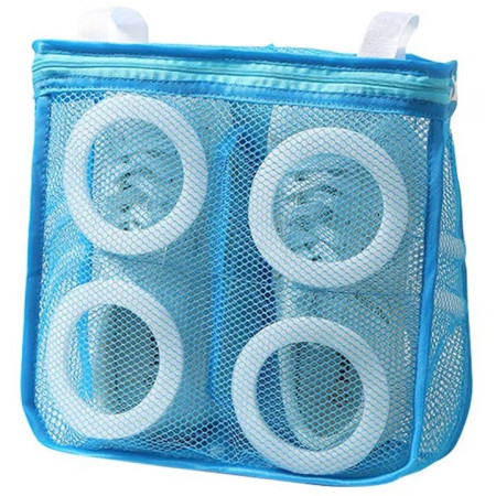 Sac pentru Spalare Incaltaminte,  pentru Masina de Spalat, 28x24.5x8 cm, Albastru