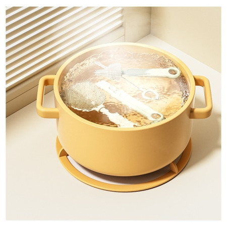 Set 7 Piese de Spalat/Uscat Biberoane, Cyrax, Portabil, Peri de Silicon, pentru Tetine, Suzete, Biberoane, Paie, Cutie Inclusa, 20 x 9.5 cm, Portocaliu