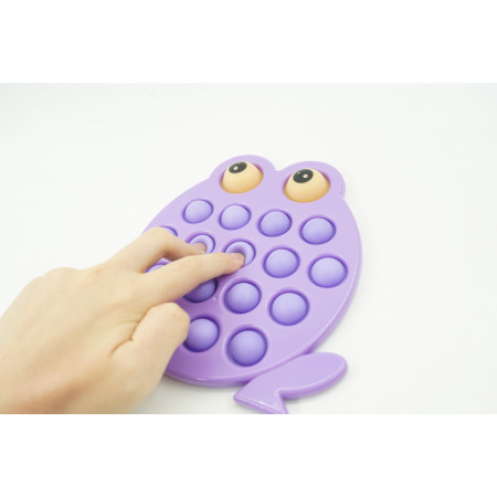 Cyrax Jucarie senzoriala antistres, Simple Dimple, Broasca, Mov