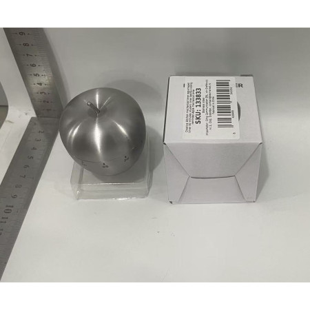 Cronometru de Bucatarie, Cyrax, Mecanic, Forma de Mar, din Otel Inoxidabil, 60 min Timer, 7.5 x 6.2 cm, Argintiu