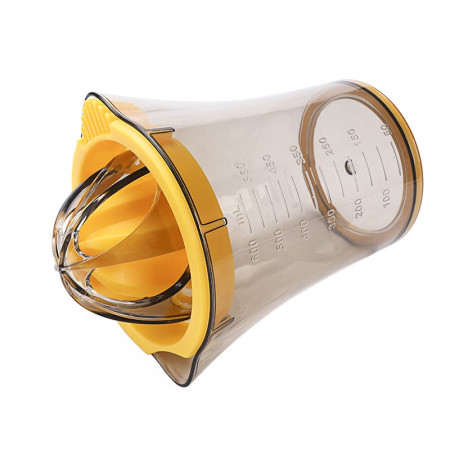 Storcator manual citricie Cyrax, cu recipient de 600 ml, 15x8.5x13.5 cm, material ABS, Transparent